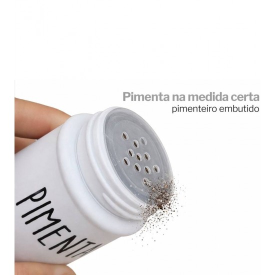 Saleiro E Pimenteiro Doha 90ml 3 Peças
